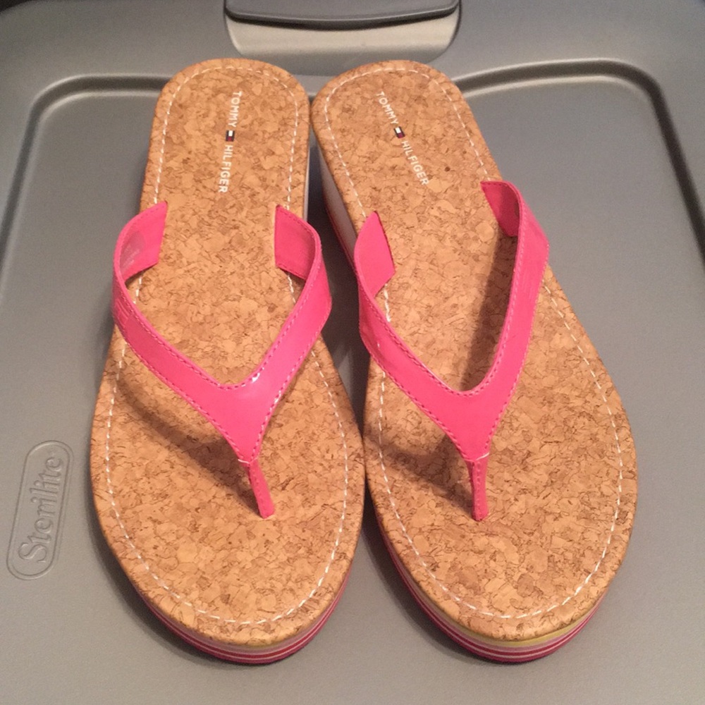 Tommy Hilfiger sandals with 2 inch heel
